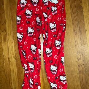 Red Hello Kitty christmas festive Pajama Pants